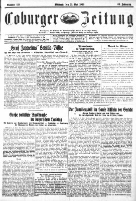 Coburger Zeitung Mittwoch 21. Mai 1930