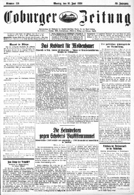 Coburger Zeitung Montag 16. Juni 1930