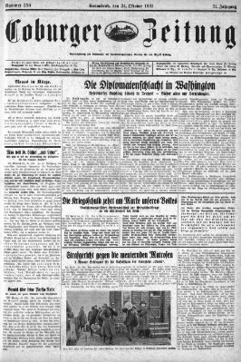 Coburger Zeitung Samstag 24. Oktober 1931