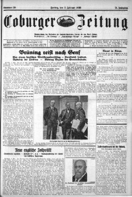 Coburger Zeitung Freitag 5. Februar 1932