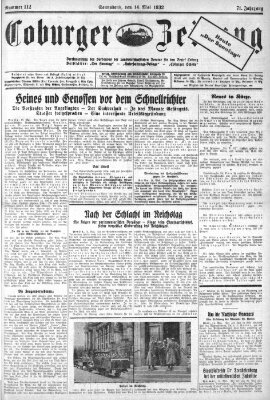 Coburger Zeitung Samstag 14. Mai 1932