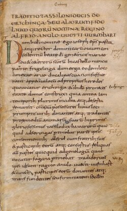 Cozroh-Codex: Beginn der Urkunden der Bischöfe Ermbert und Joseph auf fol. 9.