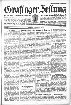 Grafinger Zeitung Mittwoch 11. Januar 1928