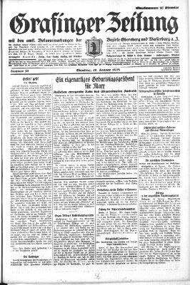 Grafinger Zeitung Dienstag 17. Januar 1928