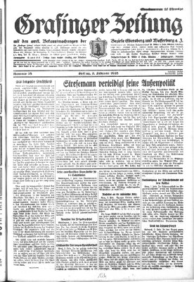 Grafinger Zeitung Freitag 3. Februar 1928