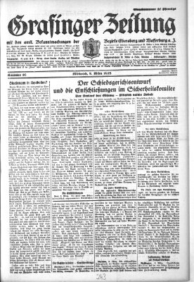 Grafinger Zeitung Mittwoch 7. März 1928