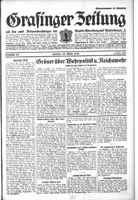 Grafinger Zeitung Freitag 16. März 1928