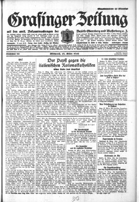 Grafinger Zeitung Mittwoch 28. März 1928