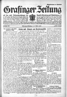 Grafinger Zeitung Sonntag 1. April 1928