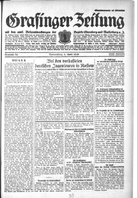 Grafinger Zeitung Donnerstag 5. April 1928