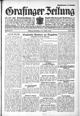 Grafinger Zeitung Freitag 6. April 1928