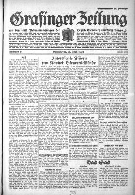 Grafinger Zeitung Donnerstag 12. April 1928