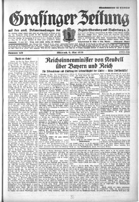 Grafinger Zeitung Mittwoch 9. Mai 1928