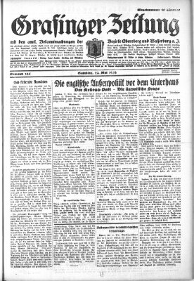 Grafinger Zeitung Samstag 12. Mai 1928