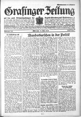 Grafinger Zeitung Mittwoch 16. Mai 1928