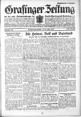 Grafinger Zeitung Donnerstag 17. Mai 1928