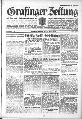 Grafinger Zeitung Sonntag 20. Mai 1928