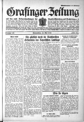 Grafinger Zeitung Donnerstag 24. Mai 1928