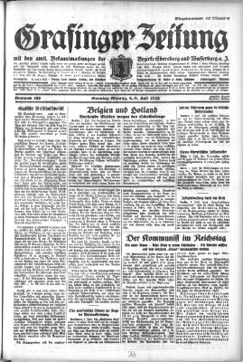 Grafinger Zeitung Sonntag 8. Juli 1928