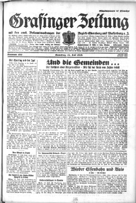 Grafinger Zeitung Samstag 14. Juli 1928