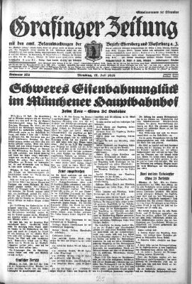 Grafinger Zeitung Dienstag 17. Juli 1928