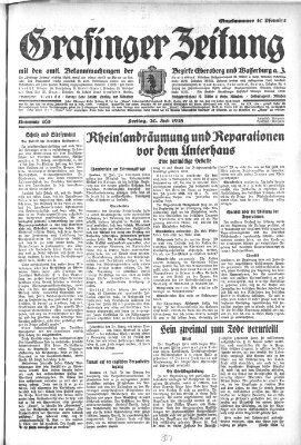 Grafinger Zeitung Freitag 20. Juli 1928