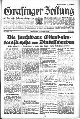 Grafinger Zeitung Donnerstag 2. August 1928