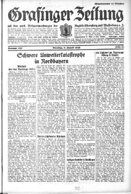 Grafinger Zeitung Dienstag 7. August 1928