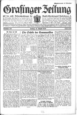 Grafinger Zeitung Freitag 17. August 1928