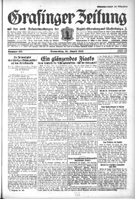 Grafinger Zeitung Donnerstag 30. August 1928