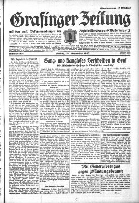 Grafinger Zeitung Freitag 28. September 1928