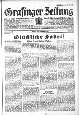 Grafinger Zeitung Freitag 12. Oktober 1928