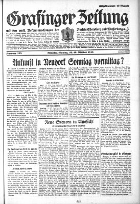 Grafinger Zeitung Sonntag 14. Oktober 1928