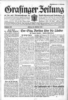 Grafinger Zeitung Freitag 26. Oktober 1928