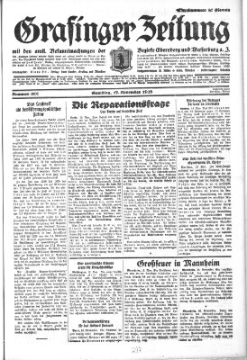 Grafinger Zeitung Samstag 17. November 1928