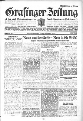 Grafinger Zeitung Sonntag 18. November 1928