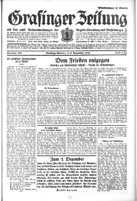 Grafinger Zeitung Sunday 2. December 1928