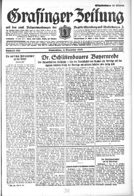 Grafinger Zeitung Donnerstag 6. Dezember 1928