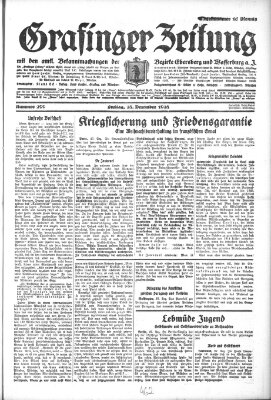 Grafinger Zeitung Freitag 28. Dezember 1928