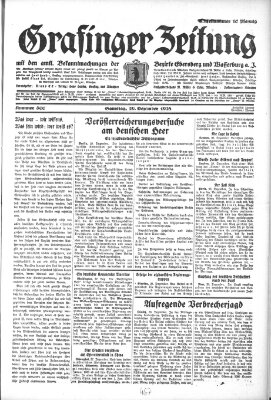 Grafinger Zeitung Samstag 29. Dezember 1928