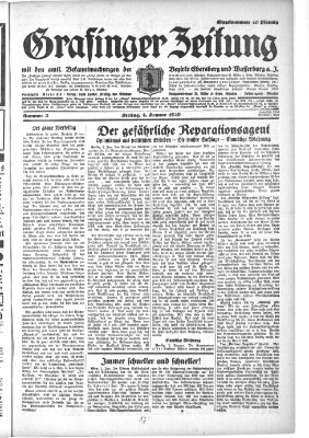 Grafinger Zeitung Freitag 4. Januar 1929