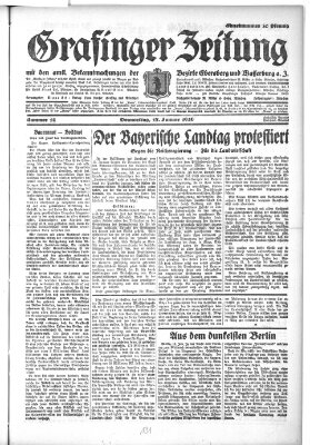 Grafinger Zeitung Donnerstag 17. Januar 1929