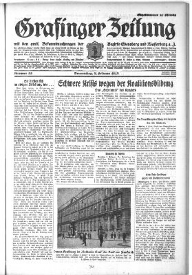 Grafinger Zeitung Donnerstag 7. Februar 1929