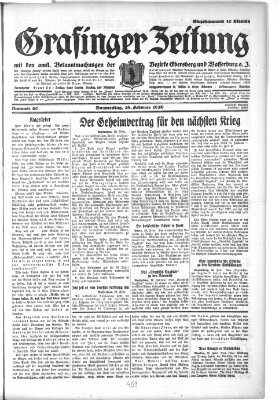 Grafinger Zeitung Donnerstag 28. Februar 1929