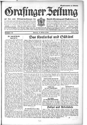 Grafinger Zeitung Freitag 8. März 1929