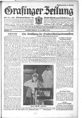 Grafinger Zeitung Montag 11. März 1929