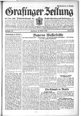 Grafinger Zeitung Samstag 16. März 1929