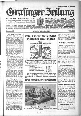 Grafinger Zeitung Samstag 23. März 1929