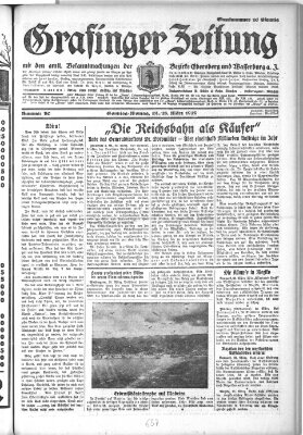 Grafinger Zeitung Sonntag 24. März 1929