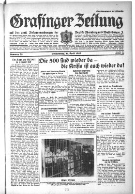 Grafinger Zeitung Donnerstag 11. April 1929